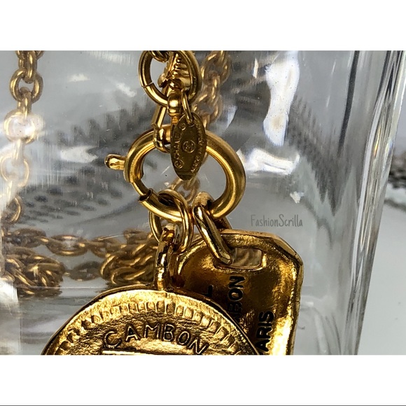 CHANEL 31 RUE CAMBON 1980โs double pendant chain - Picture 6 of 15